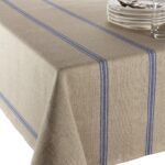 Nappe monogramme bleu