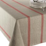 Nappe monogramme rouge