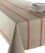 Nappe monogramme rouge