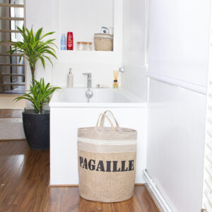 SAC EN LIN PAGAILLE Monogramme Blanc