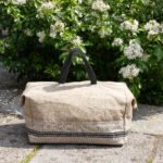 SAC VOYAGE en Lin Monogramme Noir