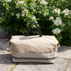 SAC VOYAGE en Lin Monogramme Noir