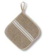Manique monogramme blanc
