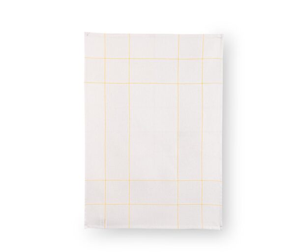 Torchon campagne jaune blanchi