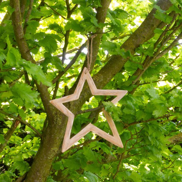 Cadre en bois étoile