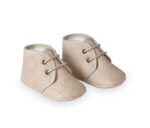 Chaussons De Naissance Lin Mixte