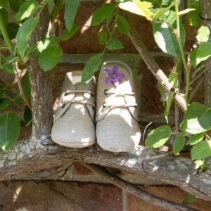 CHAUSSONS DE NAISSANCE EN LIN