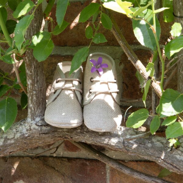 CHAUSSONS DE NAISSANCE EN LIN