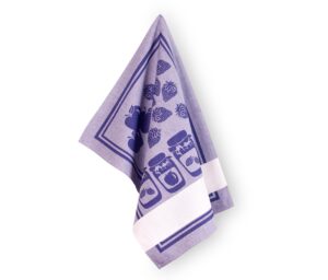 TORCHON A BRODER CONFITURE Bleu