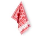 TORCHON A BRODER CONFITURE Rouge