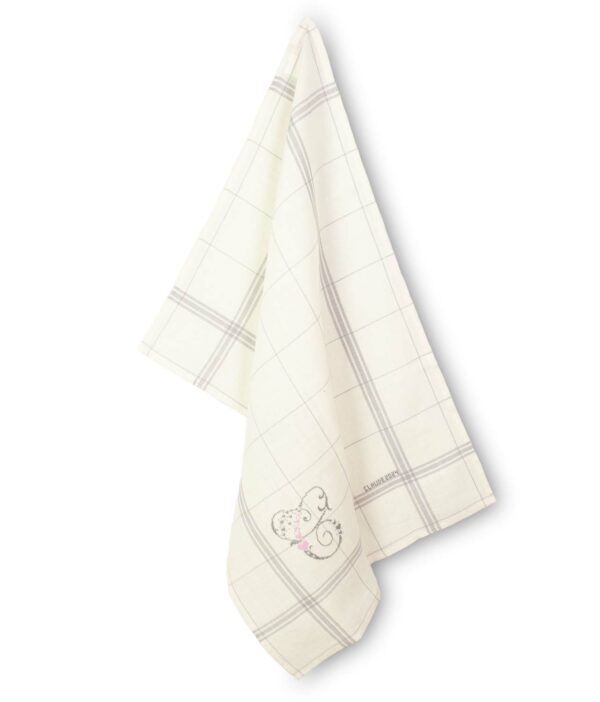 TORCHON MONTMARTRE A BRODER Fond Blanchi/Gris – Image 4