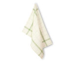 TORCHON MONTMARTRE A BRODER Fond Blanchi/Vert