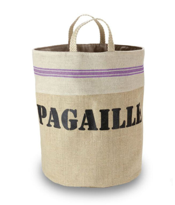 SAC EN LIN PAGAILLE Monogramme Parme – Image 2